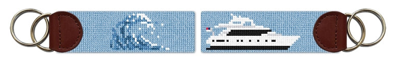 Custom Needlepoint Key Fob