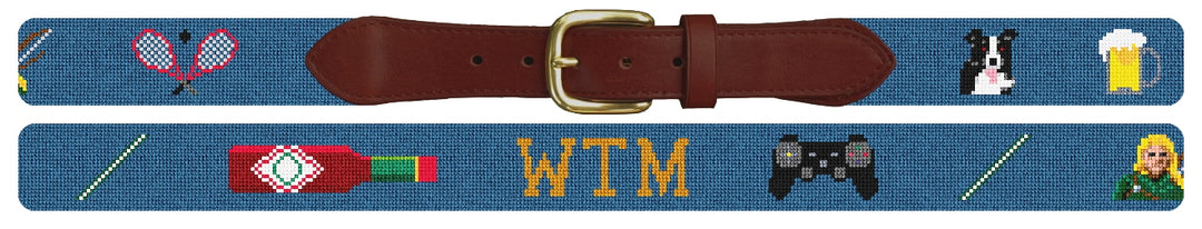 Custom Needlepoint Belt