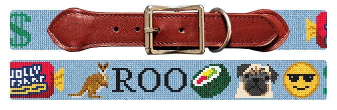 Custom Needlepoint Dog Collar