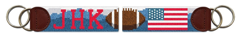 Custom Needlepoint Key Fob