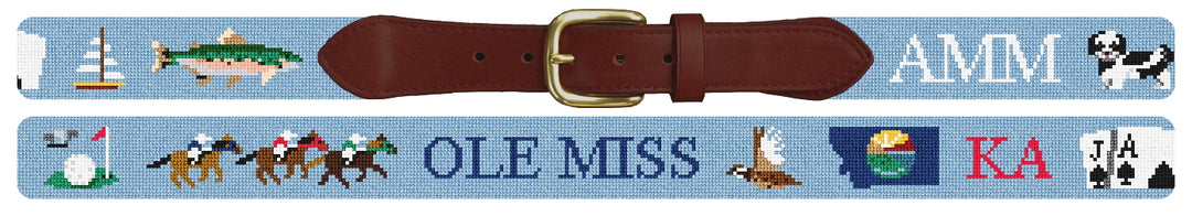 Custom Needlepoint Belt