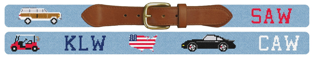 Custom Needlepoint Belt