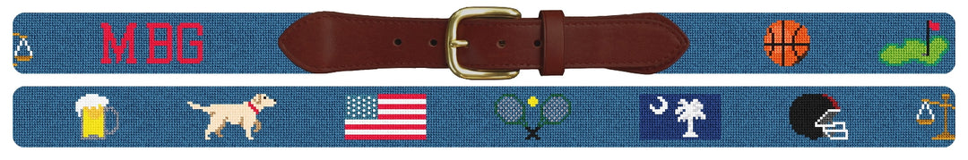 Custom Needlepoint Belt