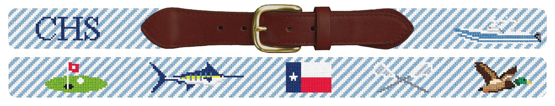Custom Needlepoint Belt