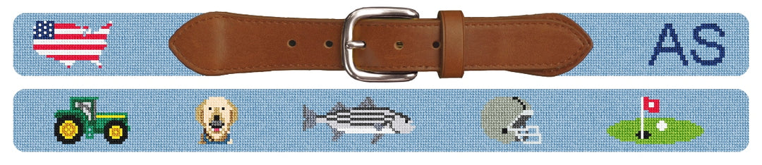 Custom Needlepoint Belt