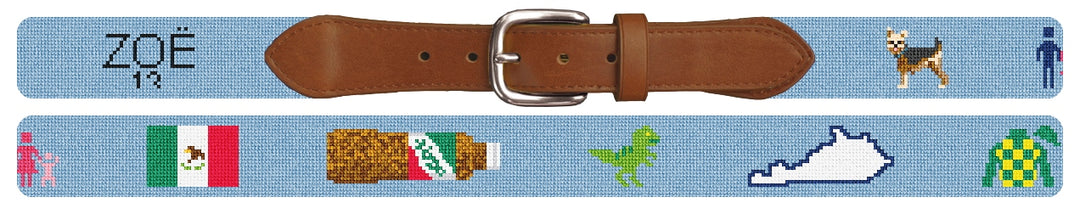 Custom Needlepoint Belt