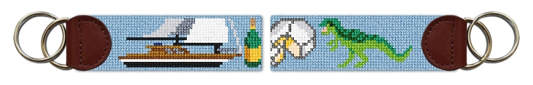 Custom Needlepoint Key Fob