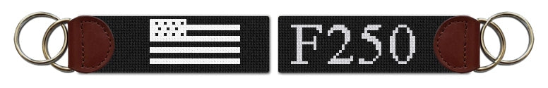 Custom Needlepoint Key Fob