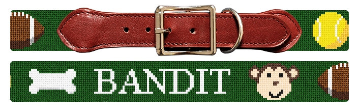 Custom Needlepoint Dog Collar