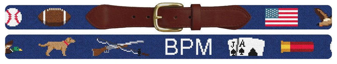 Custom Needlepoint Belt