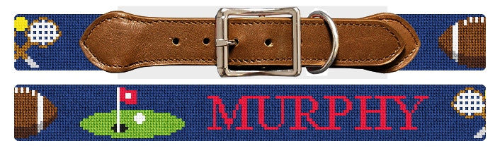 Custom Needlepoint Dog Collar