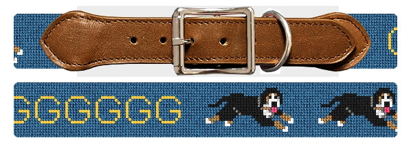 Custom Needlepoint Dog Collar