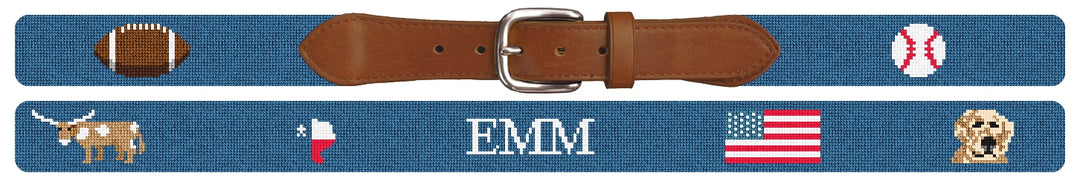 Custom Needlepoint Belt