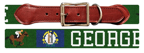 Custom Needlepoint Dog Collar