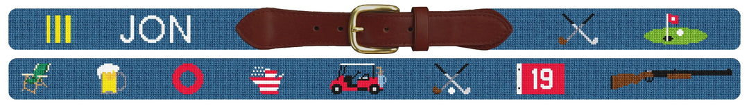 Custom Needlepoint Belt