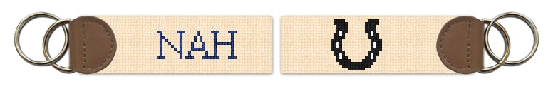 Custom Needlepoint Key Fob