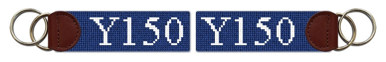 Custom Needlepoint Key Fob