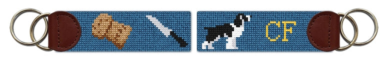 Custom Needlepoint Key Fob