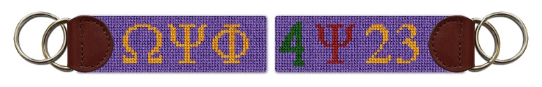 Custom Needlepoint Key Fob