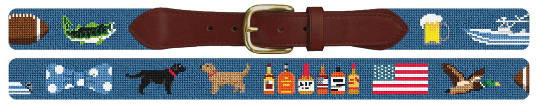 Custom Needlepoint Belt