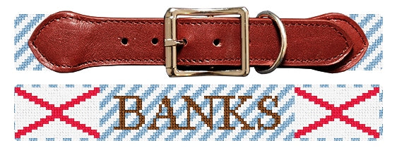 Custom Needlepoint Dog Collar