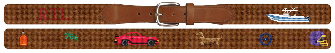 Custom Needlepoint Belt