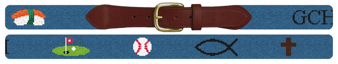 Custom Needlepoint Belt