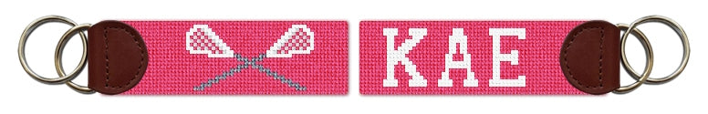 Custom Needlepoint Key Fob