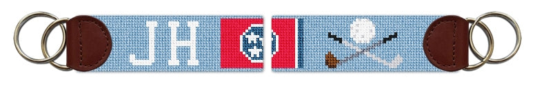 Custom Needlepoint Key Fob