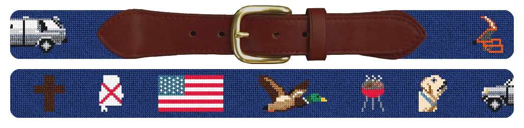 Custom Needlepoint Belt