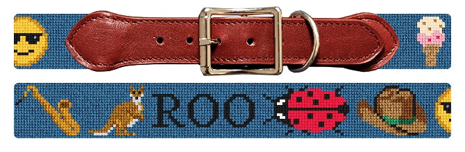 Custom Needlepoint Dog Collar
