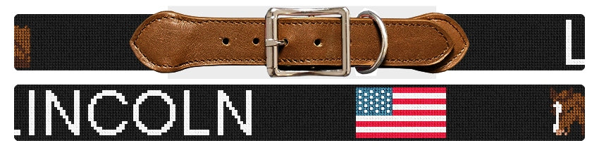 Custom Needlepoint Dog Collar