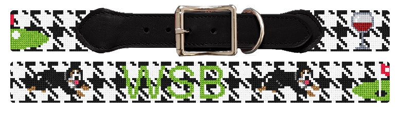 Custom Needlepoint Dog Collar