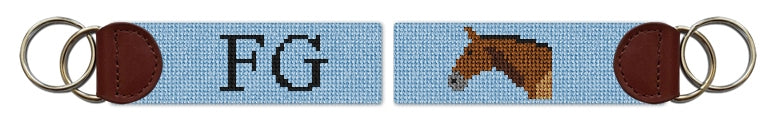 Custom Needlepoint Key Fob