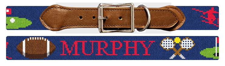 Custom Needlepoint Dog Collar