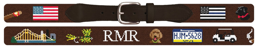 Custom Needlepoint Belt