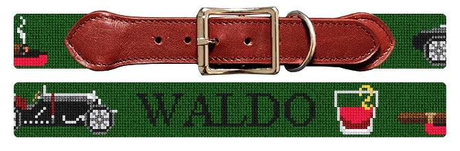 Custom Needlepoint Dog Collar