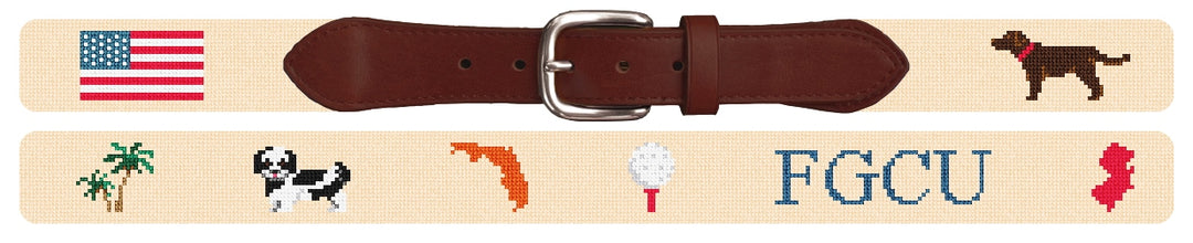 Custom Needlepoint Belt