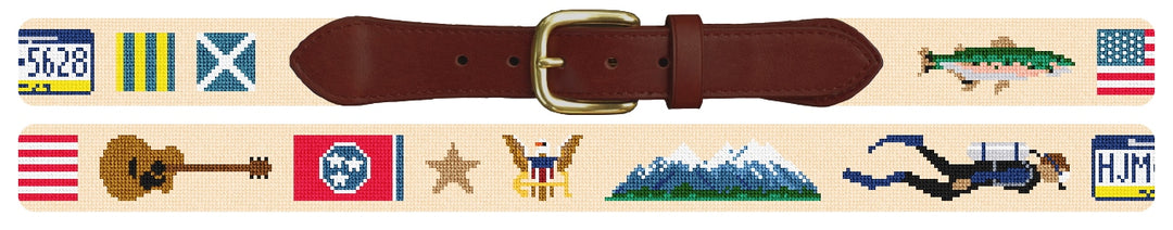 Custom Needlepoint Belt