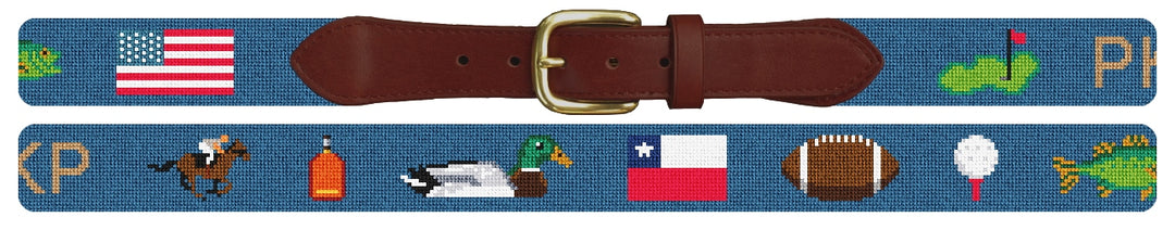 Custom Needlepoint Belt