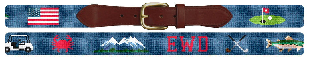 Custom Needlepoint Belt