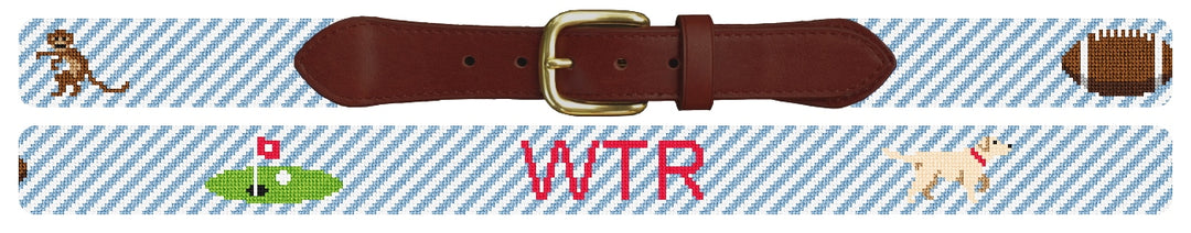 Custom Needlepoint Belt