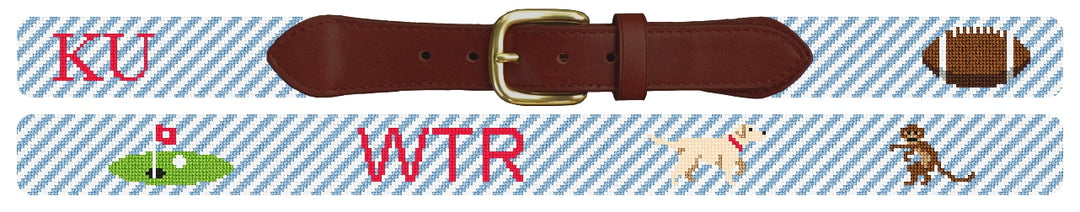 Custom Needlepoint Belt