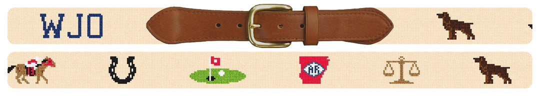 Custom Needlepoint Belt
