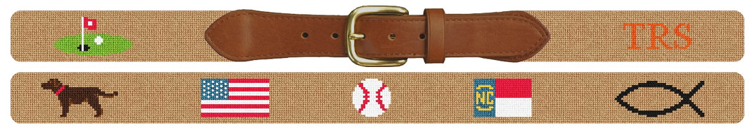 Custom Needlepoint Belt