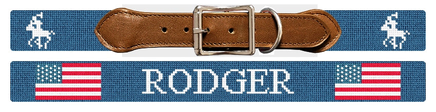 Custom Needlepoint Dog Collar
