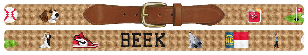 Custom Needlepoint Belt