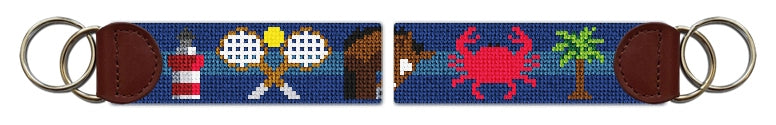 Custom Needlepoint Key Fob