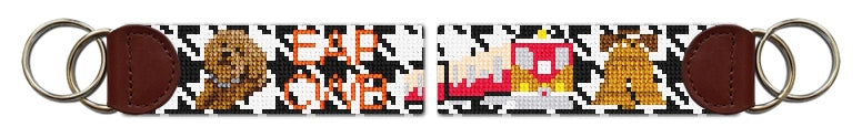 Custom Needlepoint Key Fob