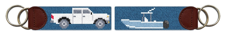 Custom Needlepoint Key Fob
